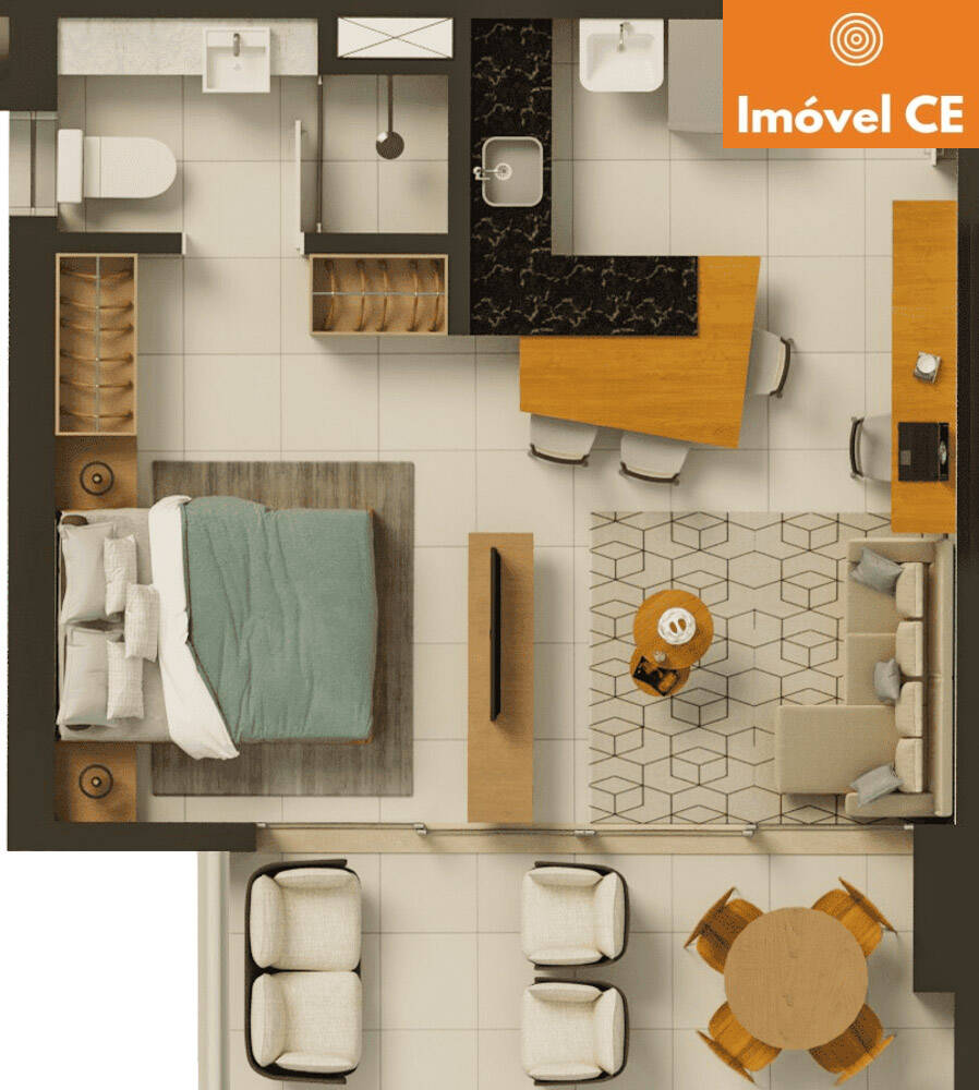 Apartamento à venda com 1 quarto, 39m² - Foto 16
