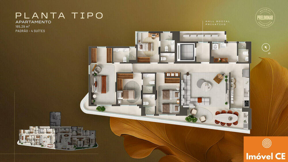 Apartamento à venda com 4 quartos, 165m² - Foto 5