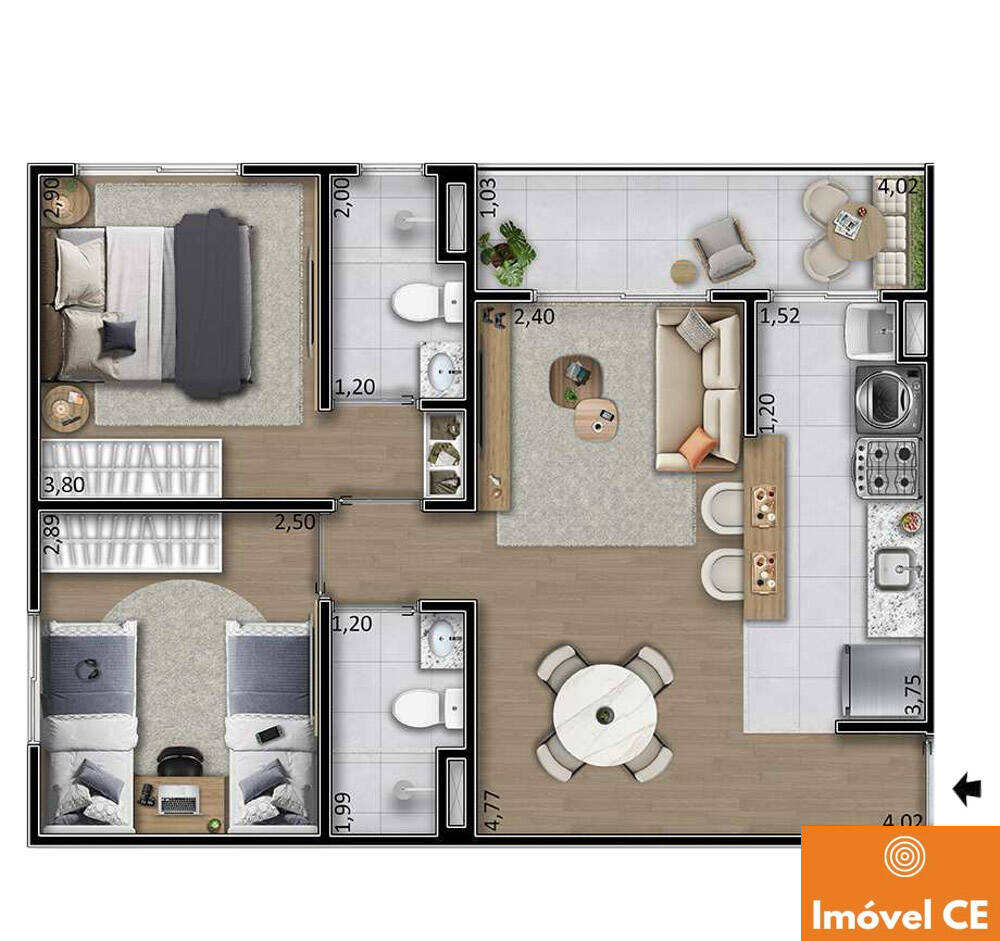 Apartamento à venda com 2 quartos, 48m² - Foto 22