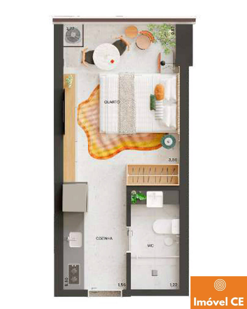 Apartamento, 1 quarto, 21 m² - Foto 15